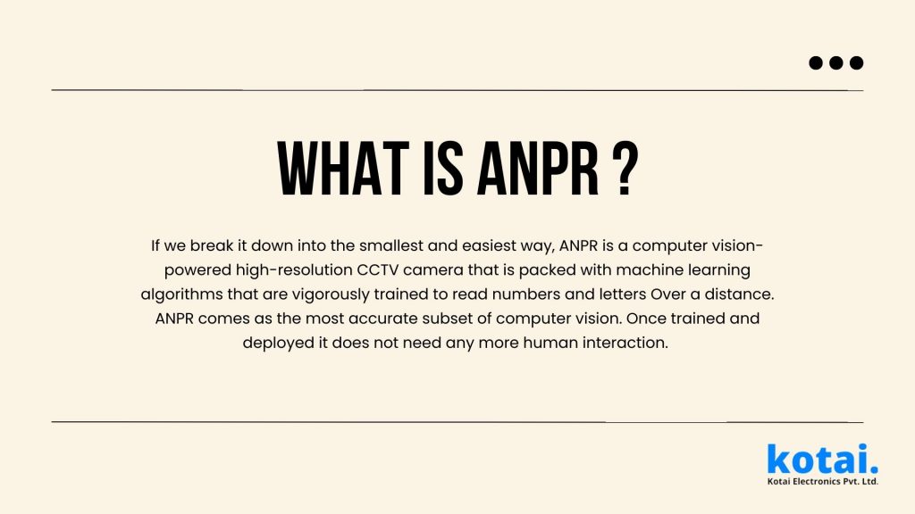 what is ANPR camera
