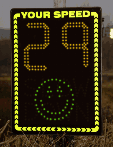 radar speed sign