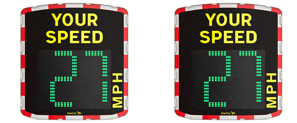 Radar speed sign